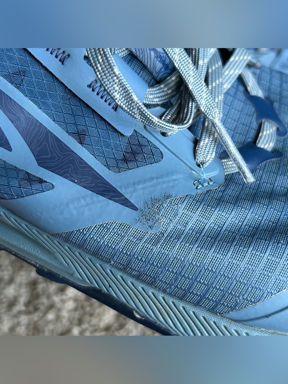 Altra Lone Peak 8 Trail Running Shoes Mens 12.5 Mineral Blue EGO MaxTrac Sneaker - Picture 5 of 16